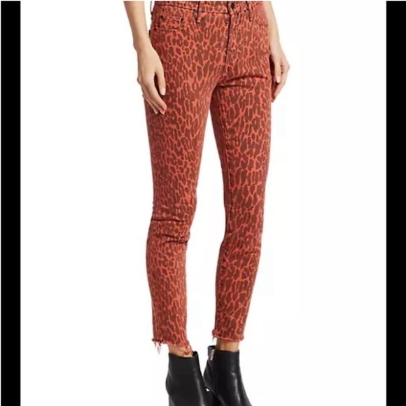 MOTHER Looker Ankle Fray Jeans in Animal Attraction - Picture 10 of 11